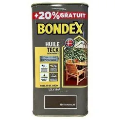 BONDEX Huile Teck Rénovatrice Teck Chocolat 1,2 L