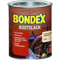 Bondex Laque Pour Bateaux Incolore 0,75 L - 330171