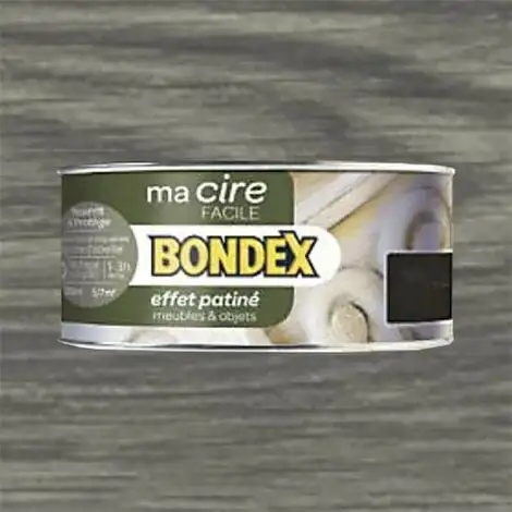 BONDEX Ma Cire Facile Effet Patiné Chêne Gris 0,25 L - Chêne Gris 1 BONDEX Ma Cire Facile Effet Patiné Chêne Gris 0,25 L - Chêne Gris