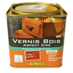 Vernis Bois BONDEX Aspect Ciré Acajou 0,5 L
