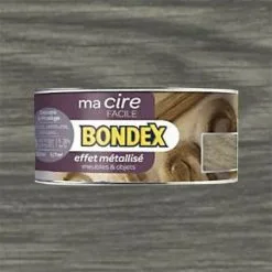 BONDEX Ma Cire Facile Effet Métallisé Wengé Argent 0,25 L - Wengé Argent