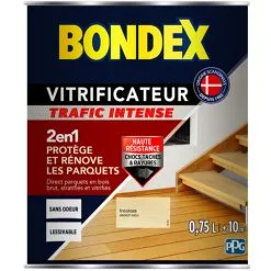 Vitrificateur Trafic Intense - Satin - 0,75L - Incolore - Bondex