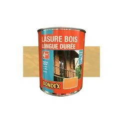 BONDEX Lasure Bois Longue Durée 4 Ans Chêne Clair 0,75 L - Incolore