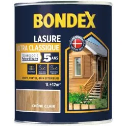 BONDEX LASURE CLASSIQ.5ANS 1L CH.DORE (Vendu Par 1)