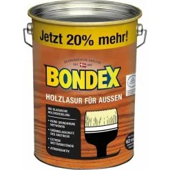 Lasure Bondex Pour Bois De Gris Foncé D'extérieur 4,80 L - 424663