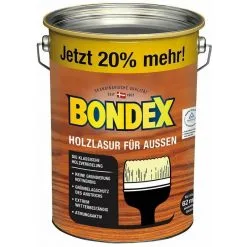 Lasure Bondex Pour Bois De Rio Palissandre D'extérieur 4,80 L - 329673