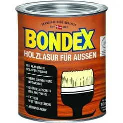 Lasure Bondex Pour Bois D'ébène D'extérieur 0,75 L - 329669