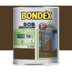 Lasure Opaque Rénovation Volets, Satin Bondex